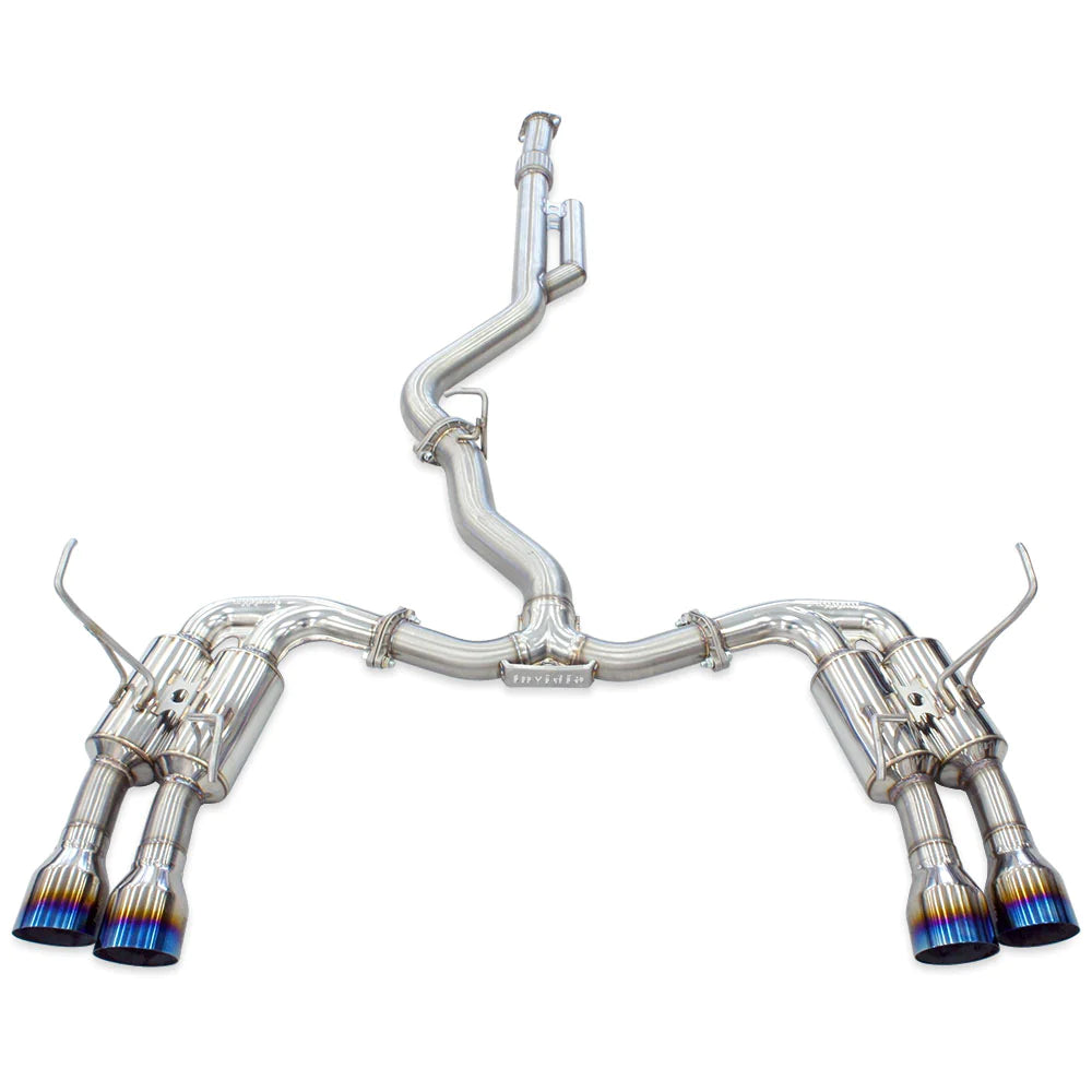 Invidia R400 Cat Back Exhaust w/Ti Straight Cut Tips - Subaru WRX VB 22+ (Sedan)