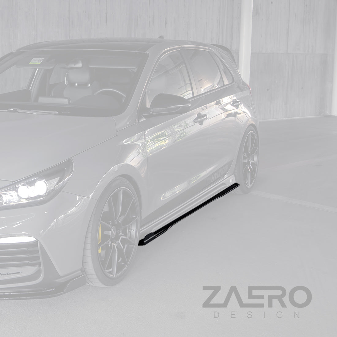 Zaero Designs EVO-1 Side Splitter/Skirts for Hyundai i30N Hatch/Fastback 2018+ - iilumolab
