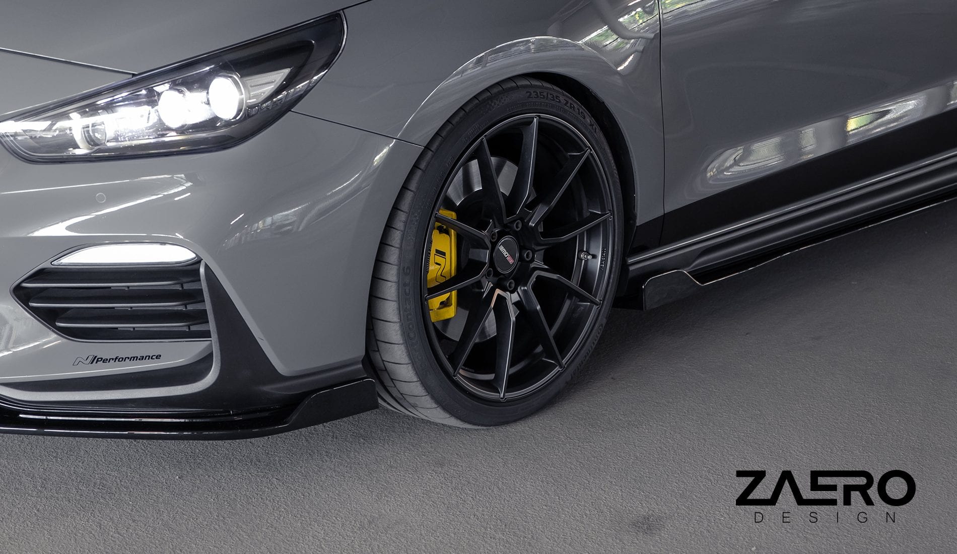 Zaero Designs EVO-1 Front Lip/Splitter for Hyundai i30N Hatch/Fastback 2018-2020 - iilumolab