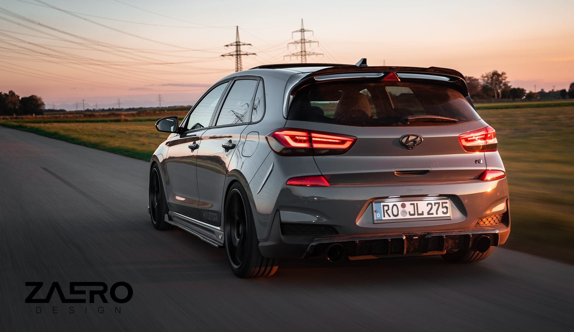 Zaero Designs EVO-1 Rear Diffuser for Hyundai i30N Hatch 2018-2020 - iilumolab