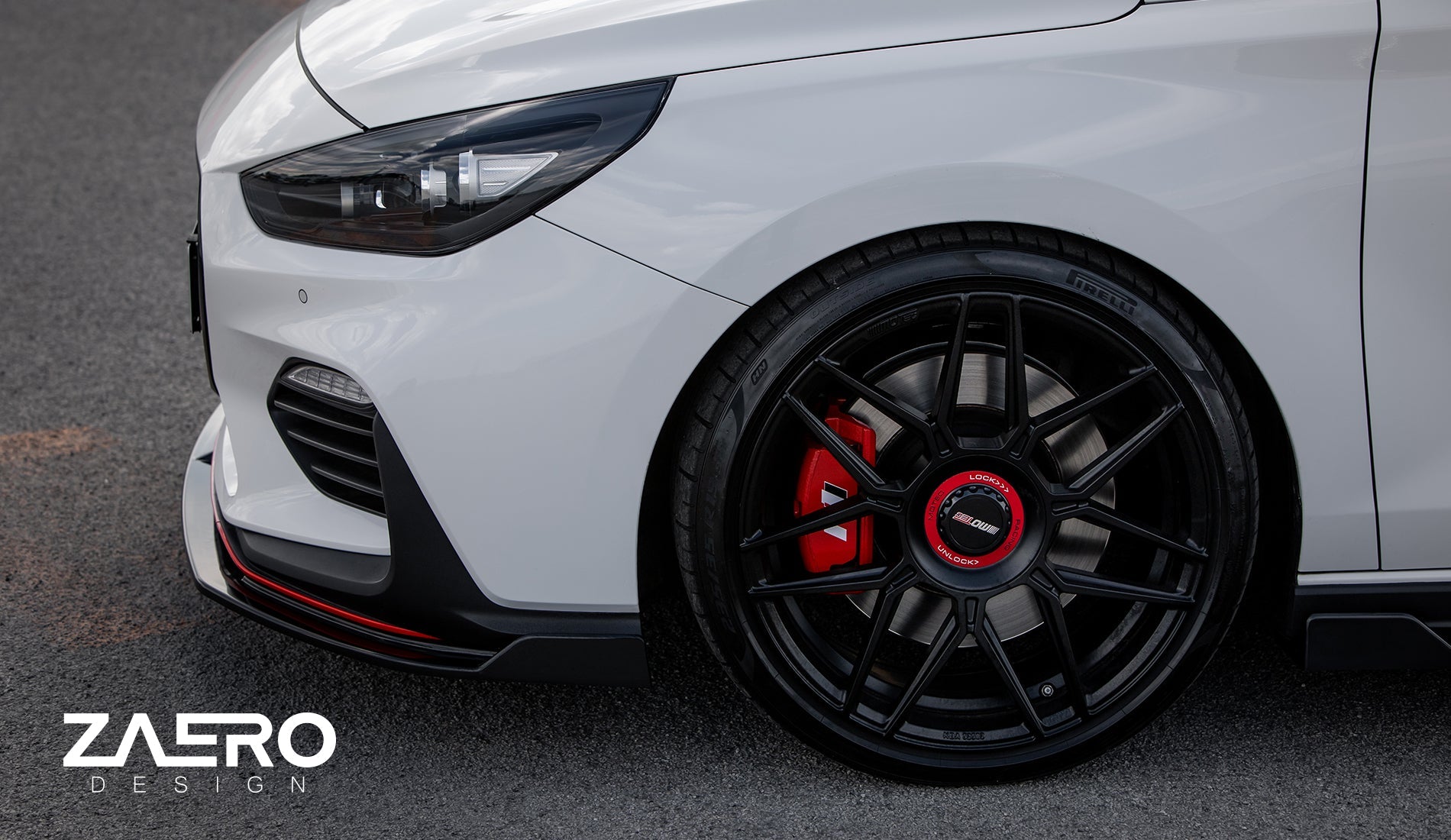 Zaero Designs EVO-1 Front Lip/Splitter for Hyundai i30N Hatch/Fastback 2018-2020 - iilumolab