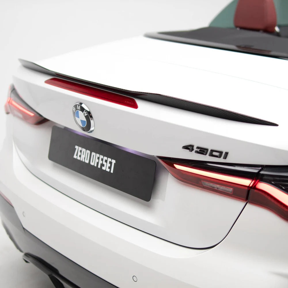 M Performance Style Pre Pregged Dry Carbon Fiber Spoiler for BMW 4 Series G23 / M4 G83 Convertible 20+ - iilumolab