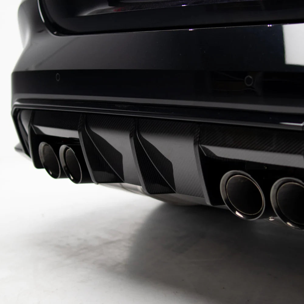 M-Performance Style Diffuser Pre Pregged Dry Carbon For BMW M3 G80 G81 / M4 G82 G83 (Standard Quad Tip) 20+