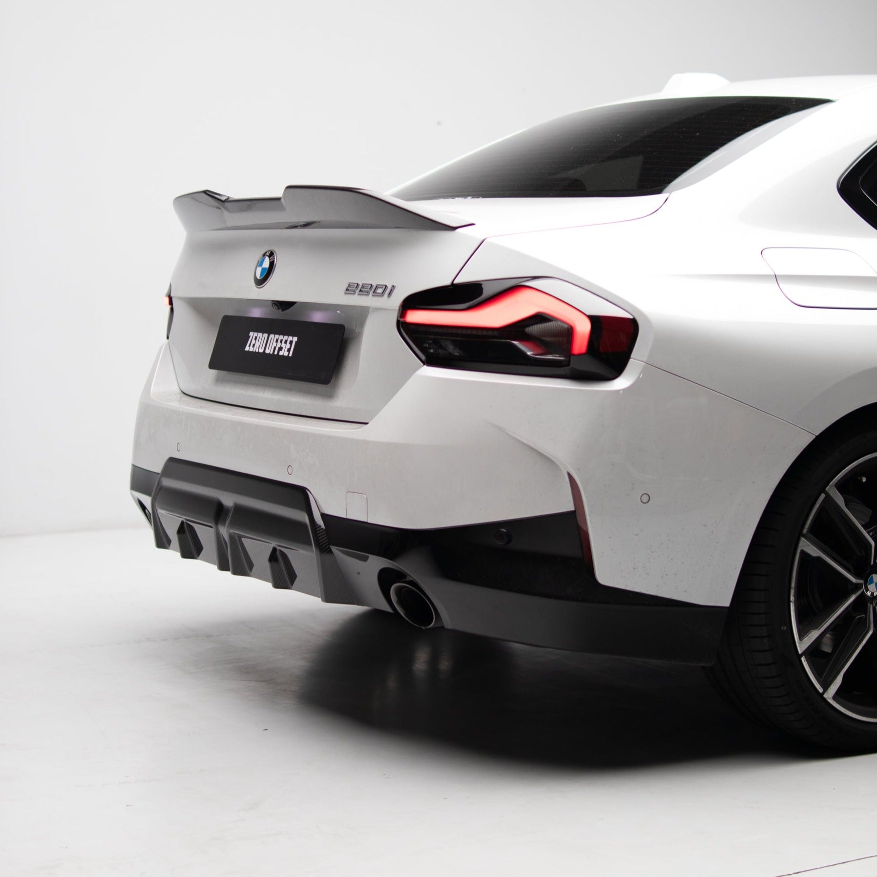M Performance Style Pre Pregged Dry Carbon Fiber Rear Diffuser for BMW 2 Series Coupe G42 2021+