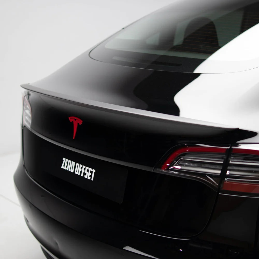 Performance Style Matte Carbon Spoiler - Tesla Model 3 19+ - iilumolab