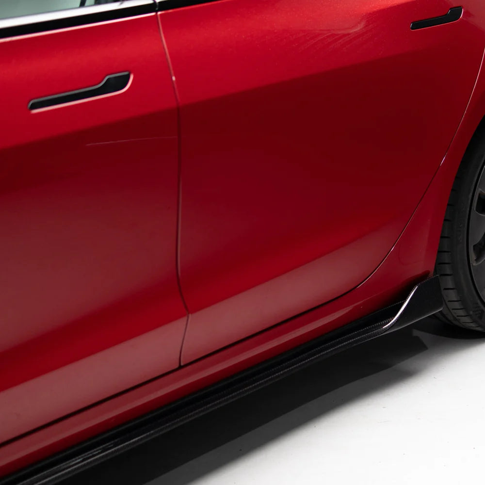 Vorsteiner Style Side Skirts (Carbon Fibre) for Tesla Model 3 19+ - iilumolab
