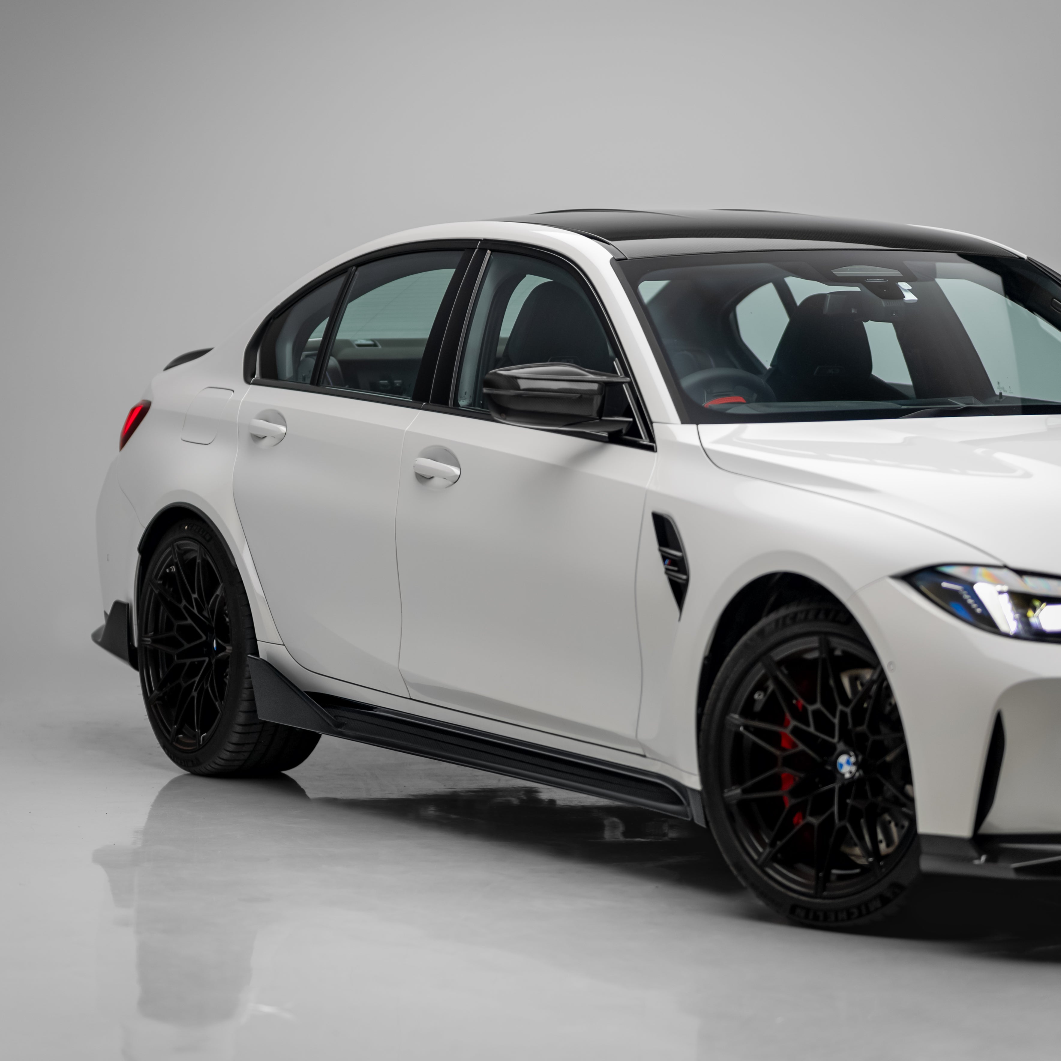 M Performance Style Pre Pregged Dry Carbon Side Skirts for BMW M3 G80 G81 2020+
