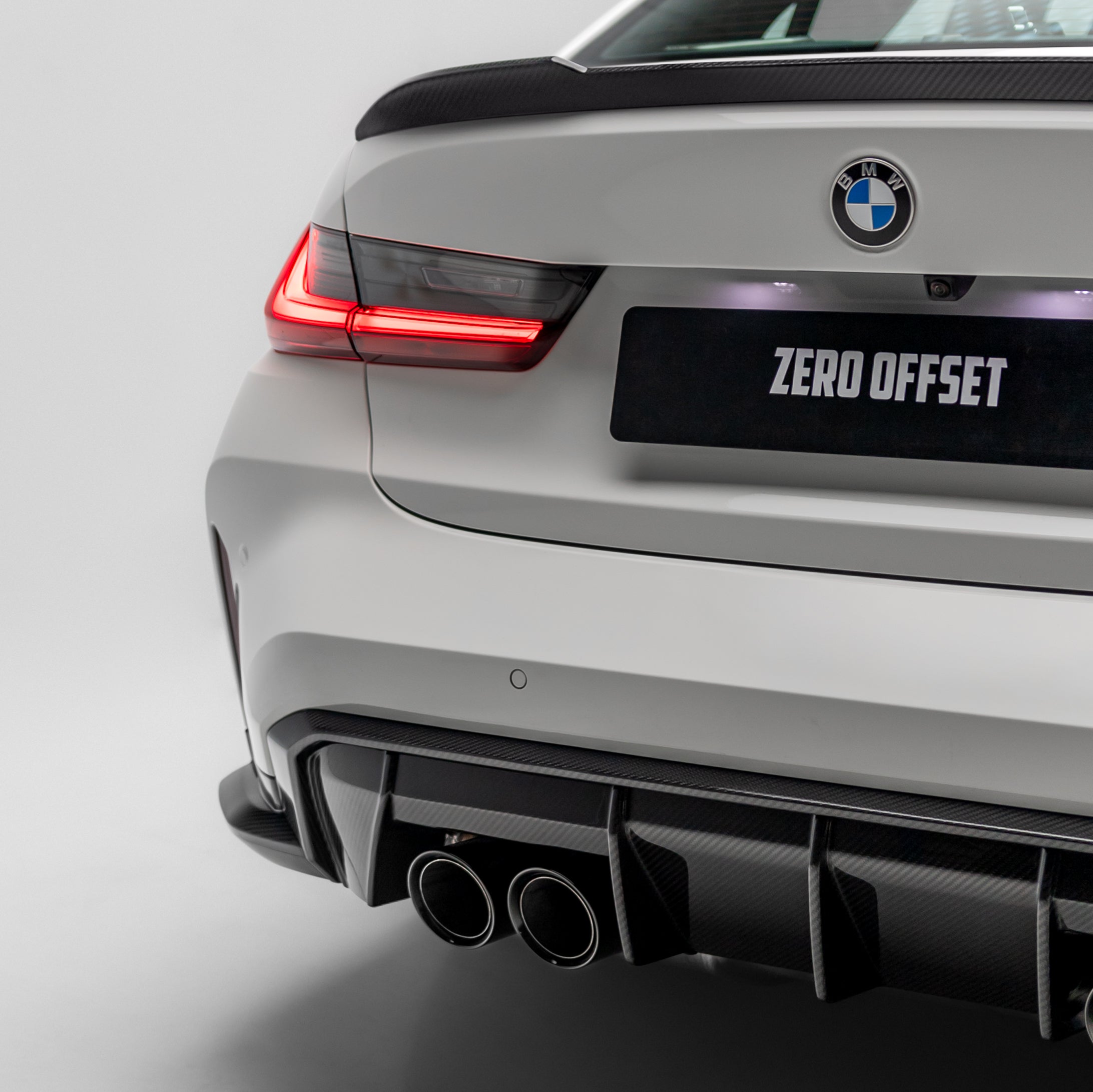 OEM Style Pre Pregged Dry Carbon Diffuser Trim for BMW M3 G80 G81 / M4 G82 G83 (Standard Quad Tip) 2020+