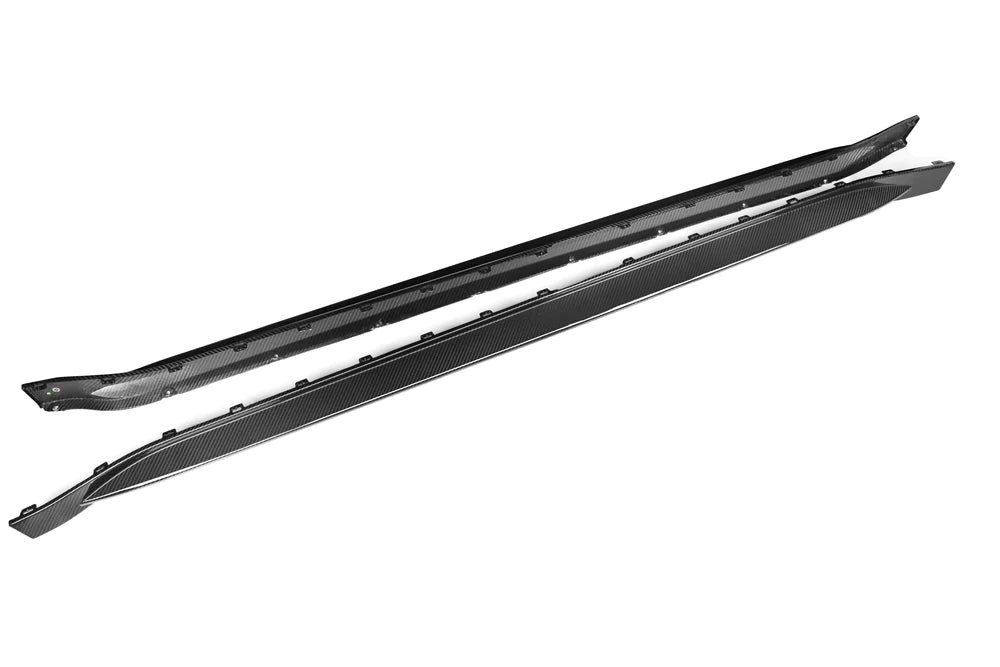 OEM STYLE PRE PREGGED DRY CARBON SIDE SKIRTS FOR BMW M3 G80 G81 2020+ - iilumolab