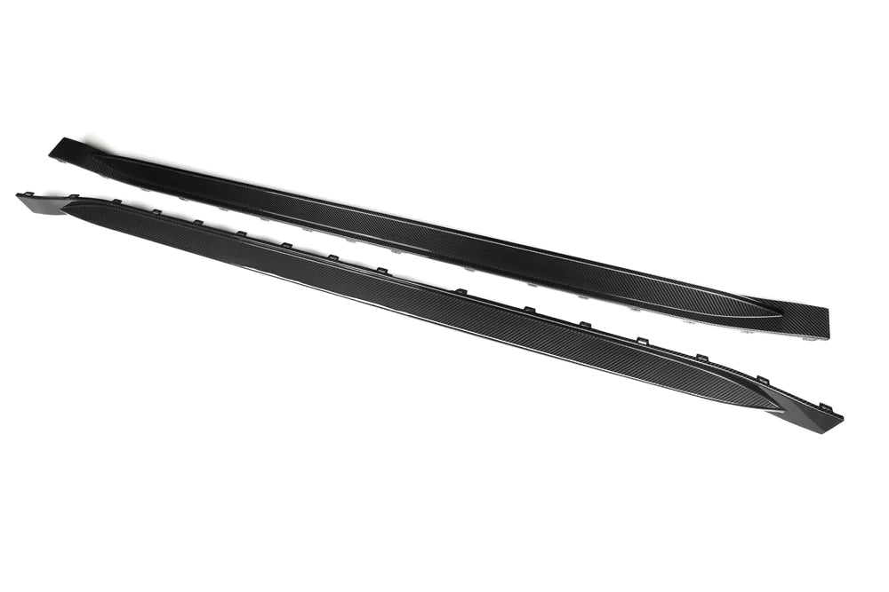 OEM STYLE PRE PREGGED DRY CARBON SIDE SKIRTS FOR BMW M3 G80 G81 2020+ - iilumolab