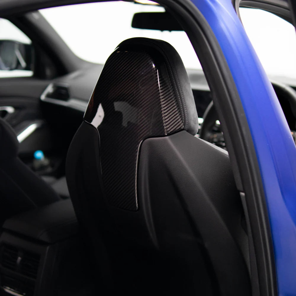 OEM Style Carbon Fiber Upper Front Backrest Cover for BMW 2 Series G42 / 3 Series G20 / M3 G80 / M4 G82 / M8 F91 F92 F92 / X3M F97 / X4M F98 - iilumolab