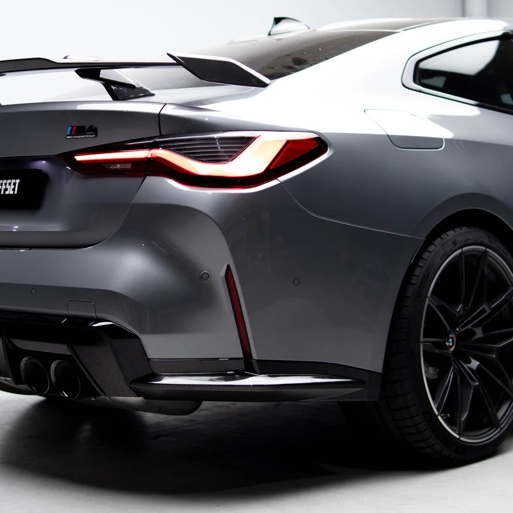 OEM Style Pre Pregged Dry Carbon Rear Winglets for BMW M4 G82 G83 20+ - iilumolab