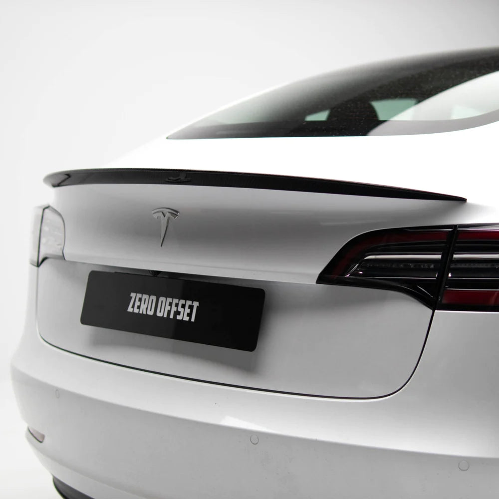 Performance Style Rear Spoiler (Carbon Fibre) - Tesla Model 3 19+ - iilumolab