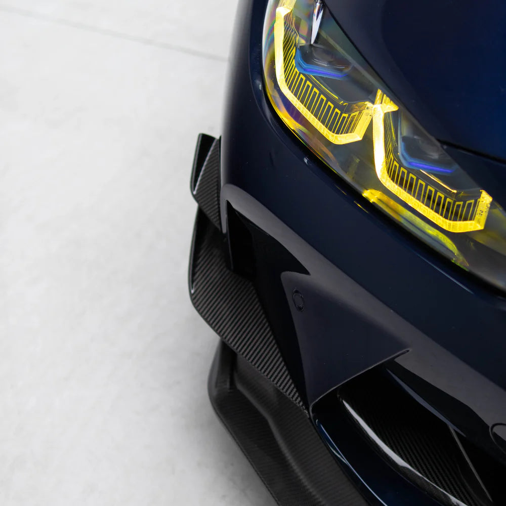 VS Style Pre Pregged Dry Carbon Canards for BMW M3 G80 G81 / M4 G82 G83 20+ - iilumolab