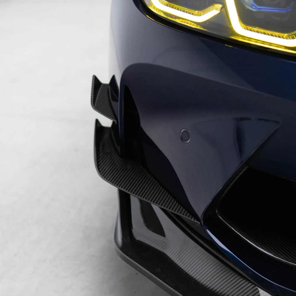 VS Style Pre Pregged Dry Carbon Canards for BMW M3 G80 G81 / M4 G82 G83 20+ - iilumolab