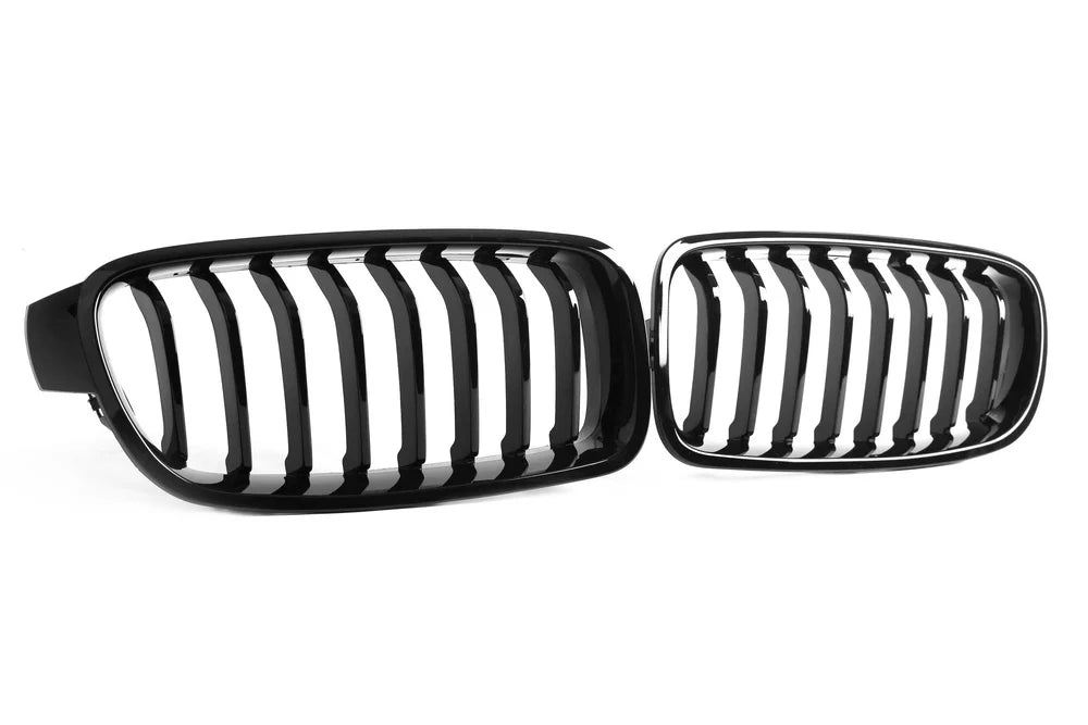 M Performance Gloss Black Grill (Single Slat) For BMW 3 Series F30 F31 12-18 - iilumolab