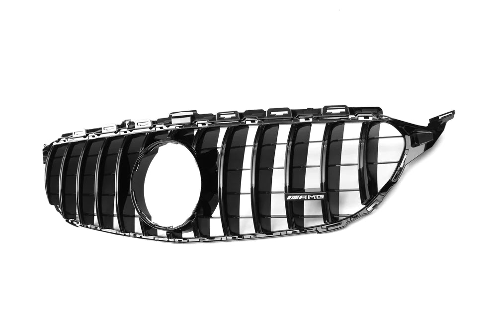 AMG Panamericana Style Grille for Mercedes C Class (AMG Line) C205/W205 19-22 - Black - iilumolab