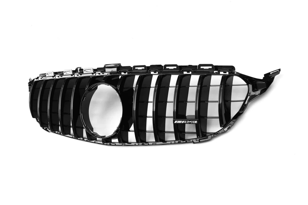 AMG Panamericana Style Grille for Mercedes C Class (AMG Line) C205/W205 19-22 - Black - iilumolab