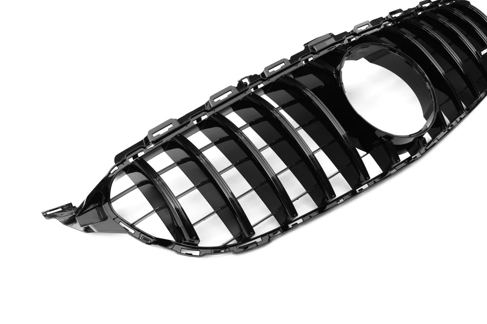 AMG Panamericana Style Grille for Mercedes C Class (AMG Line) C205/W205 19-22 - Black - iilumolab