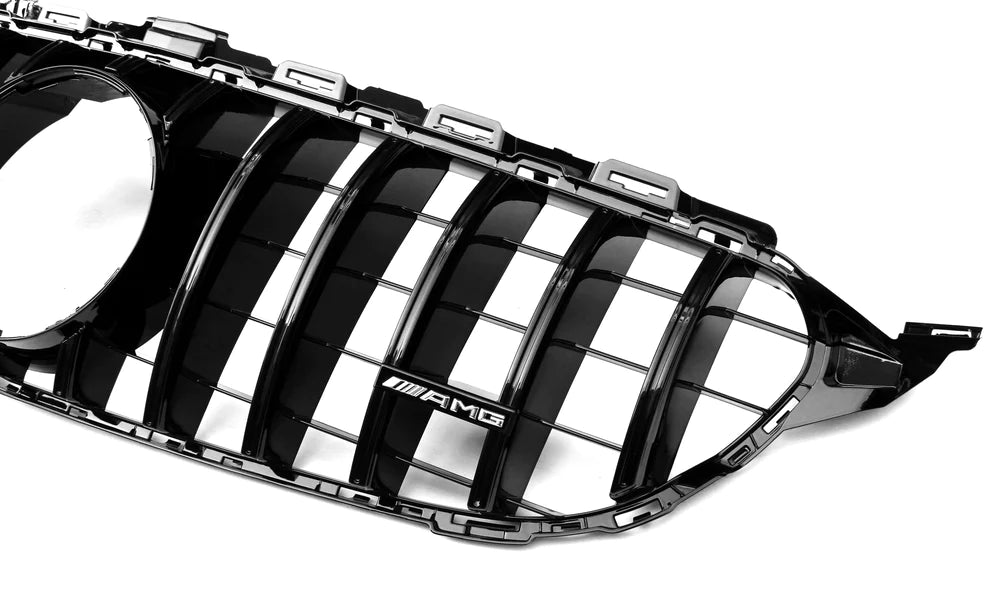 AMG Panamericana Style Grille for Mercedes C Class (AMG Line) C205/W205 19-22 - Black - iilumolab