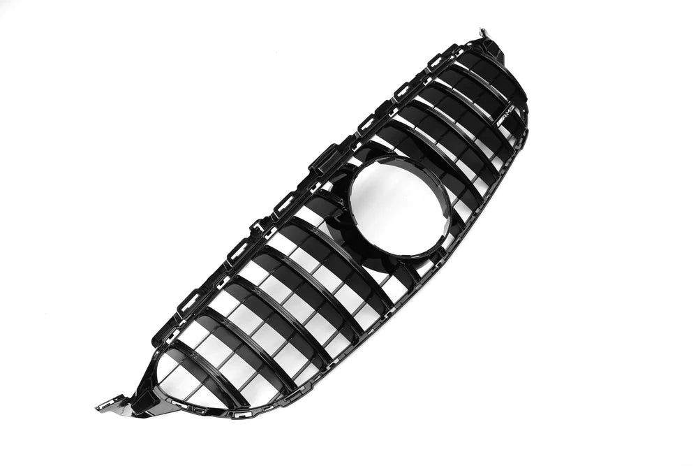 AMG Panamericana Style Grille for Mercedes C Class (AMG Line) C205/W205 19-22 - Black - iilumolab