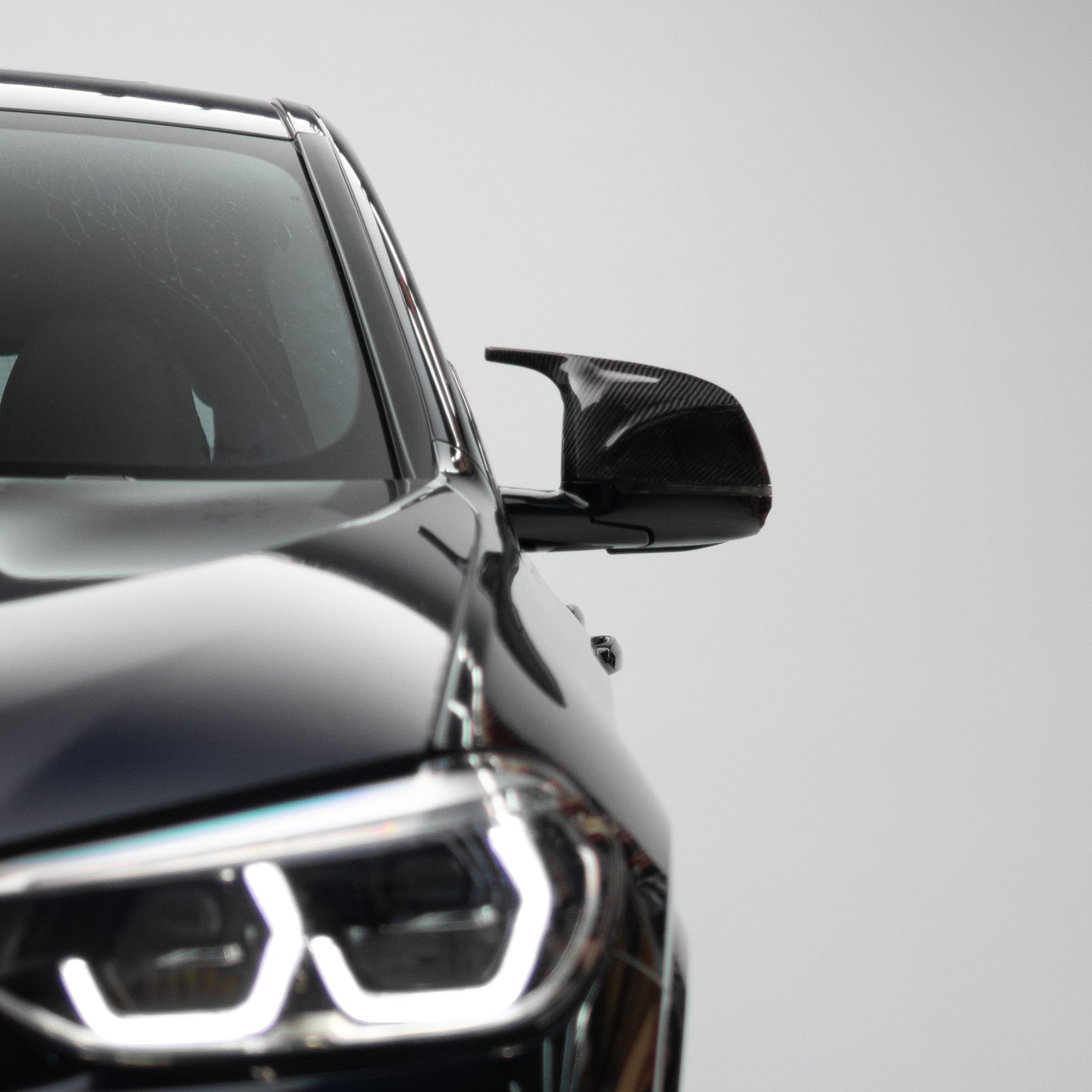M Performance Style Pre Pregged Carbon Mirror Caps for BMW X3/X4/X5/X6/X7 G01 G02 G03 G05 G06 G07
