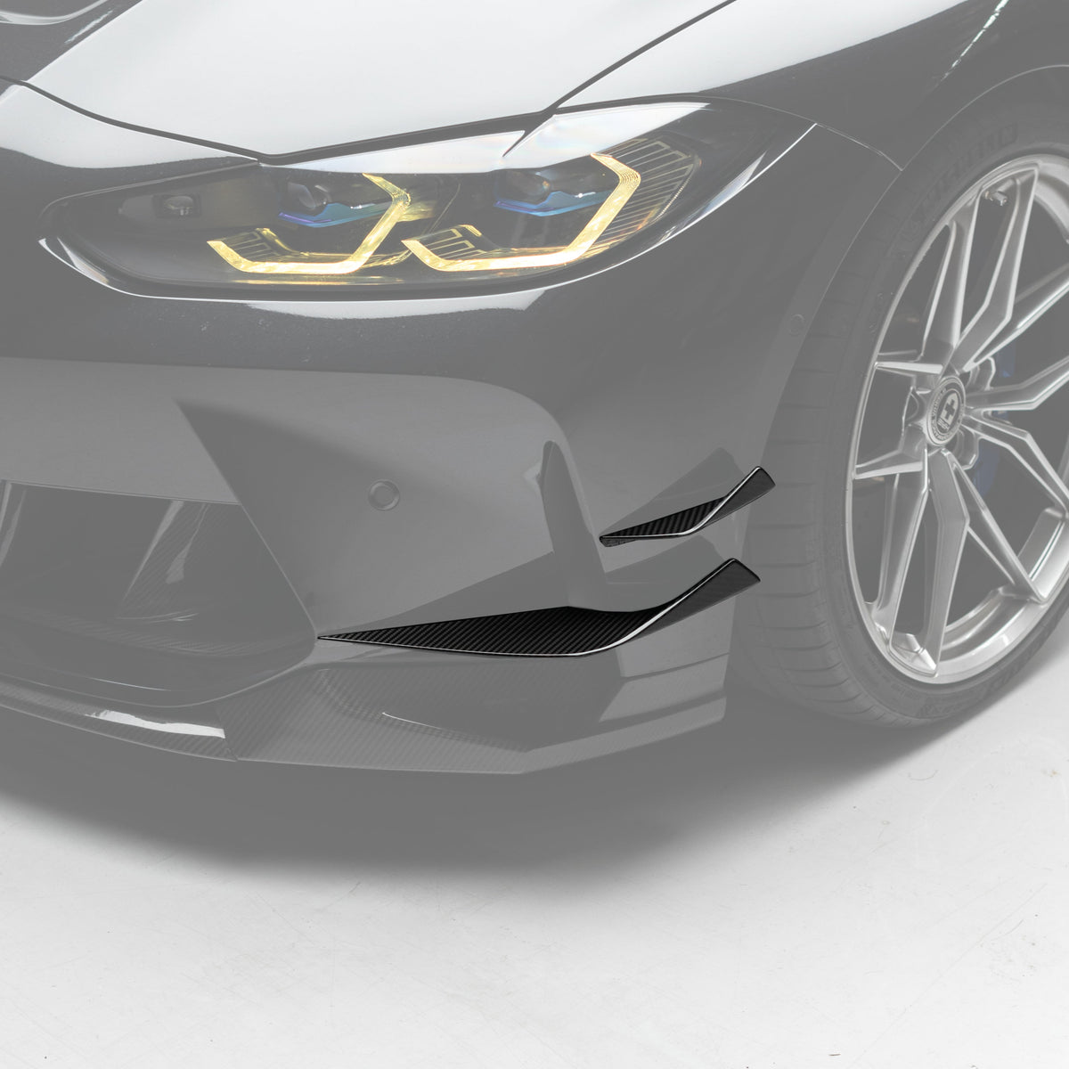 VS Style Pre Pregged Dry Carbon Canards for BMW M3 G80 G81 / M4 G82 G83 2020+