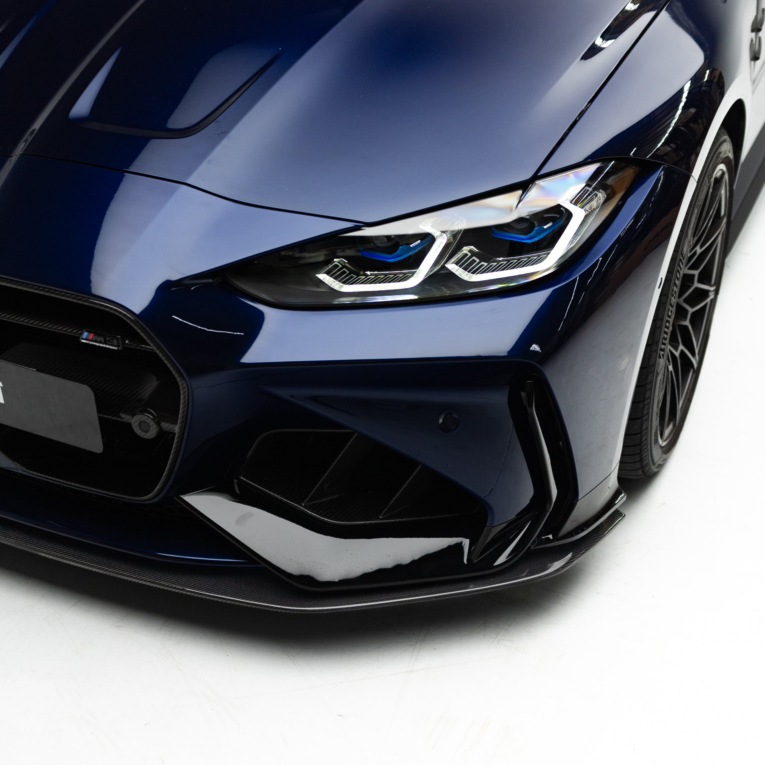 BMW G80 G81 M3/G82 G83 M4 Front Bumper Dry Carbon Fiber Grille & Duct Vents for ADRO Front Bumper 2020+