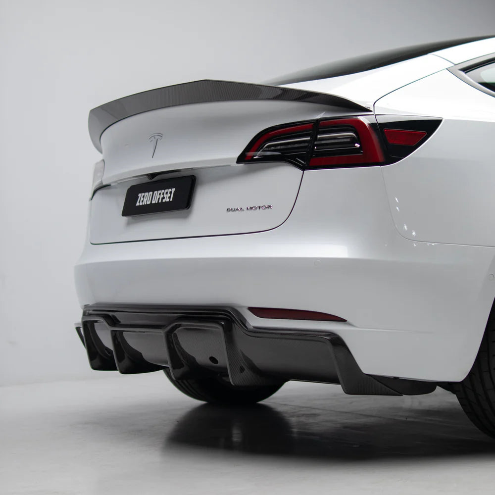 Vorsteiner Style Rear Diffuser (Carbon Fibre) for Tesla Model 3 19+