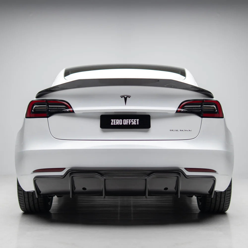 Vorsteiner Style Rear Diffuser (Carbon Fibre) for Tesla Model 3 19+