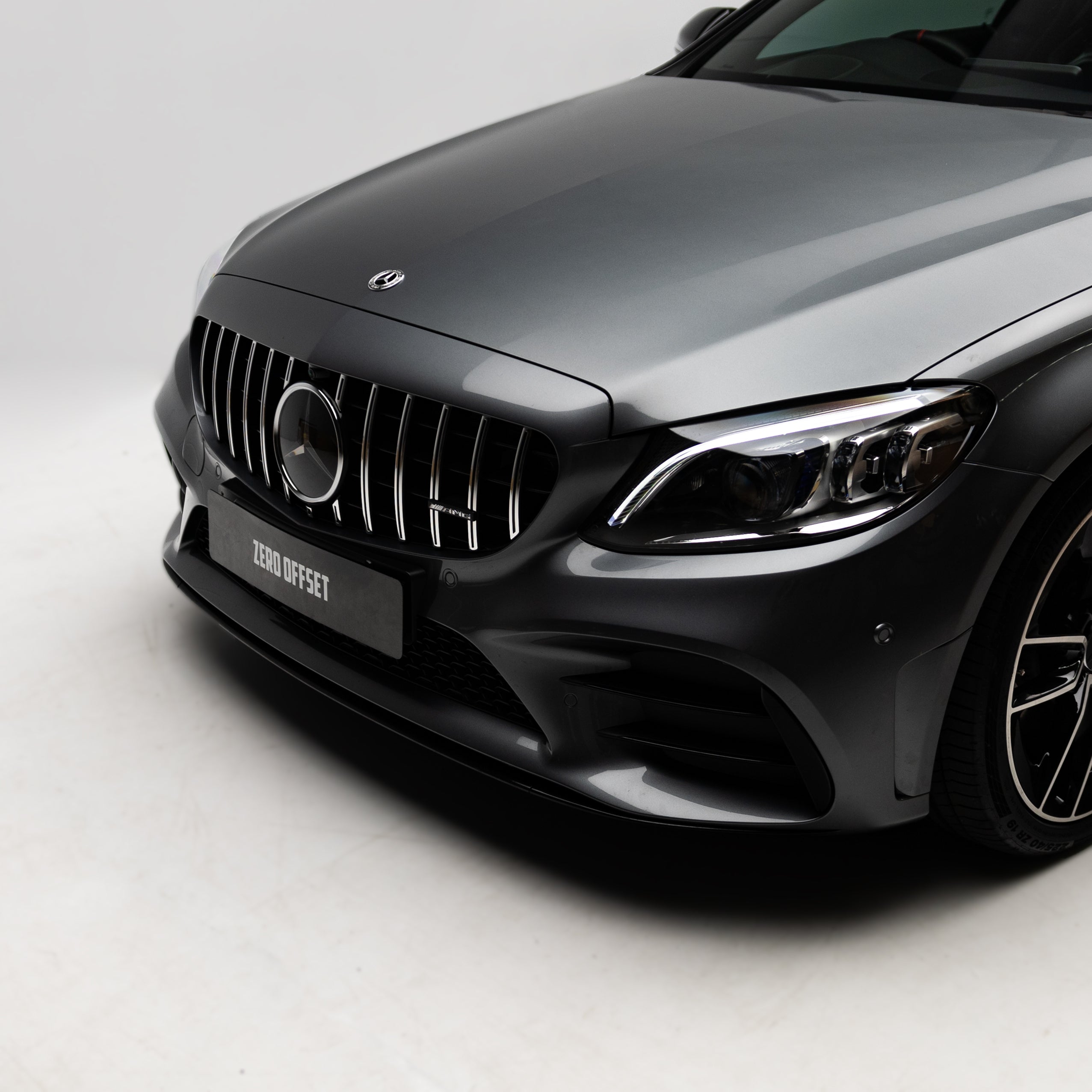 AMG Panamericana Style Grille for Mercedes-Benz C Class (AMG Line) C205/W205 2019-2022 - Silver