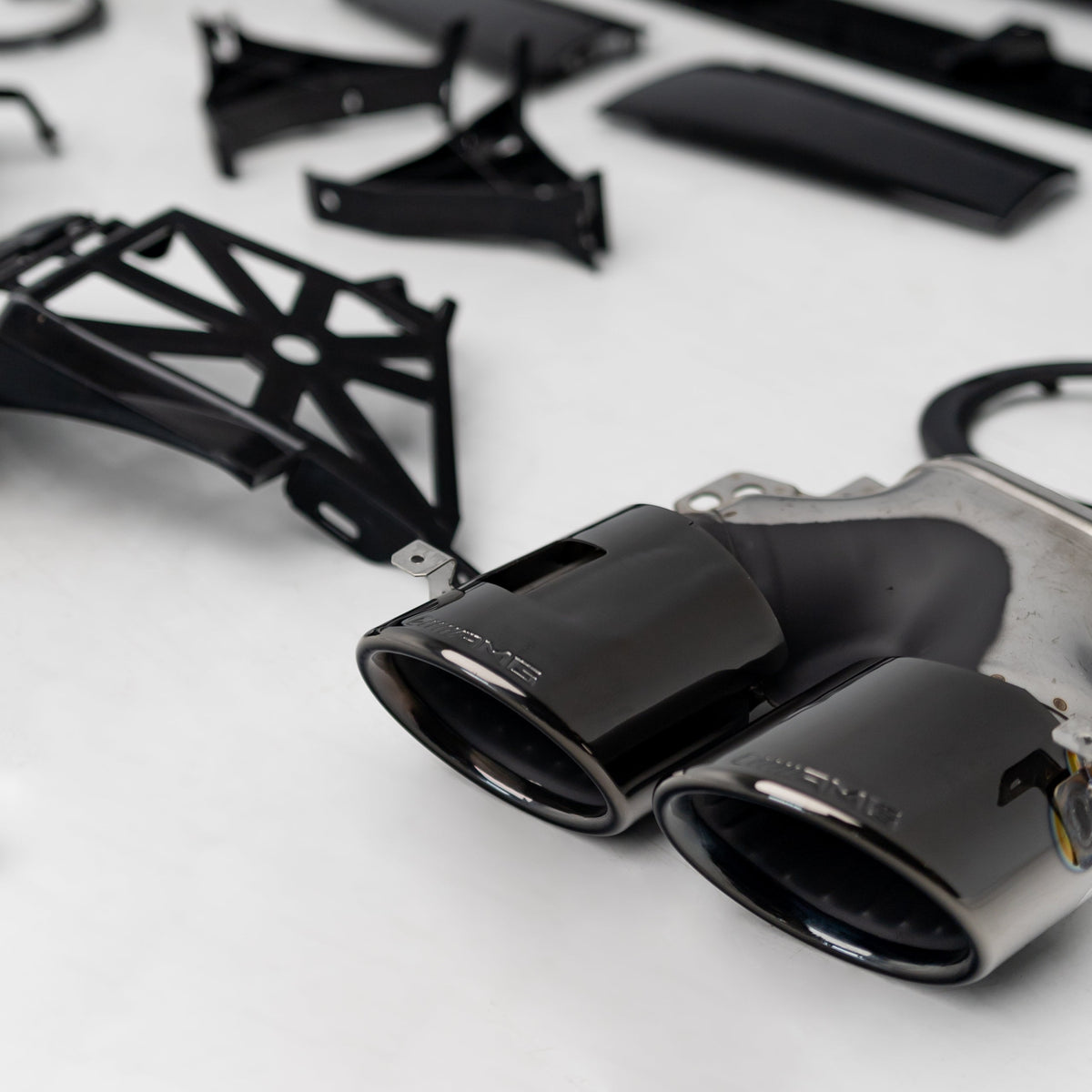 AMG Style Rear Diffuser & Exhaust Tips for Mercedes-Benz A Class V177 Sedan 2019+