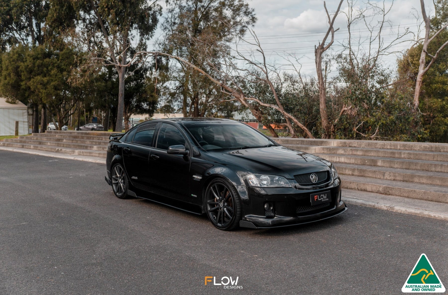 Flow Designs VE Commodore S1 Sedan Front Lip Splitter Winglets (Pair) - iilumolab