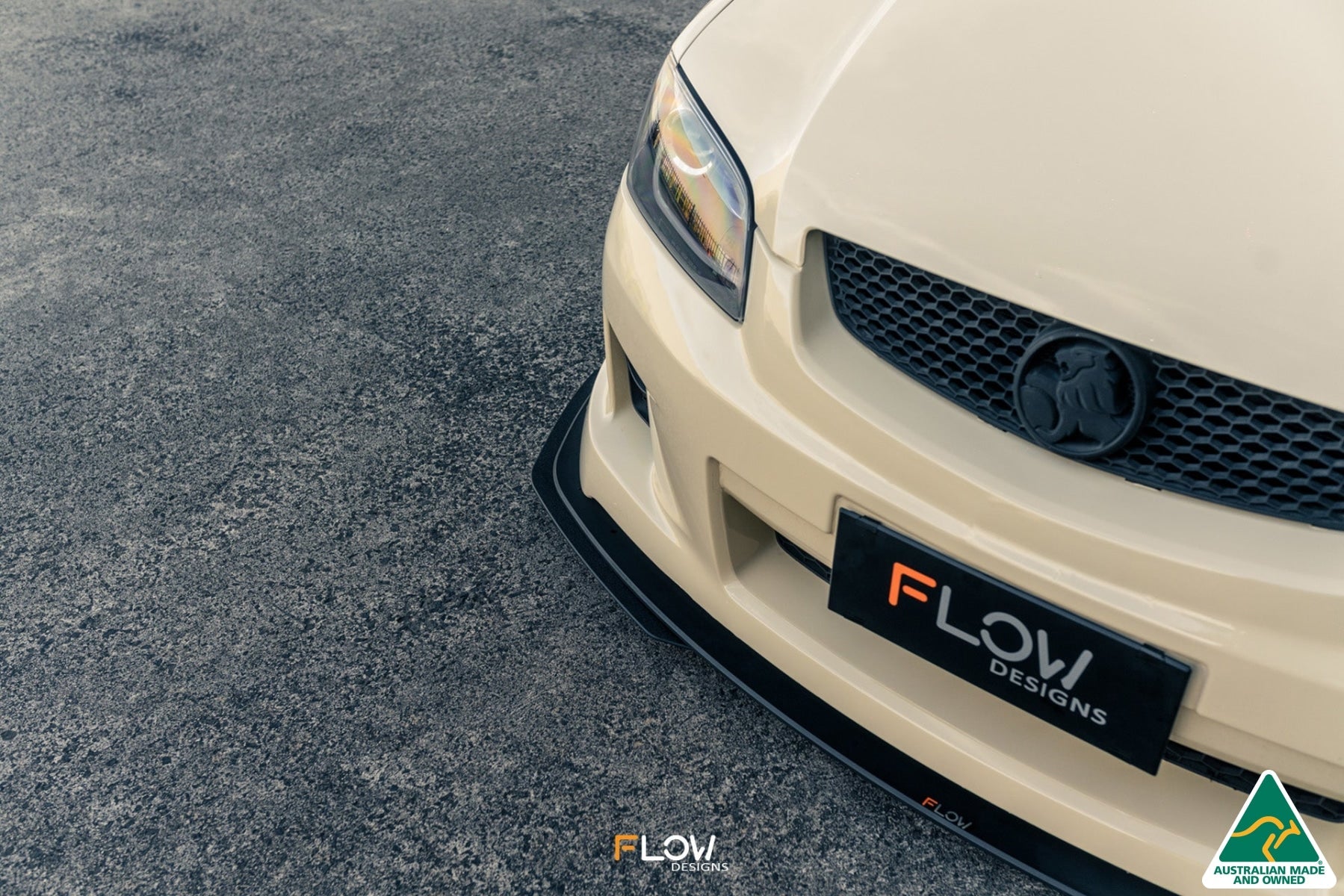 Flow Designs VE Commodore Ute Front Lip Splitter Extensions (Pair) - iilumolab