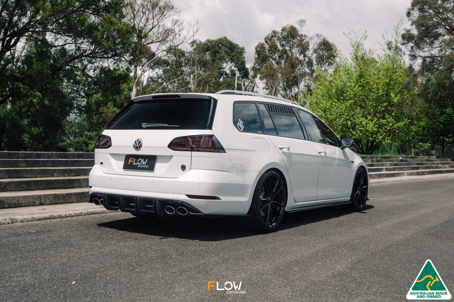 Flow Designs MK7.5 Golf R Wagon Flow-Lock Rear Diffuser - iilumolab