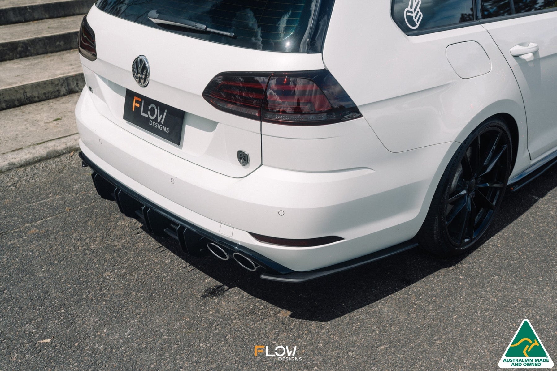 Flow Designs MK7.5 Golf R Wagon Flow-Lock Rear Diffuser - iilumolab