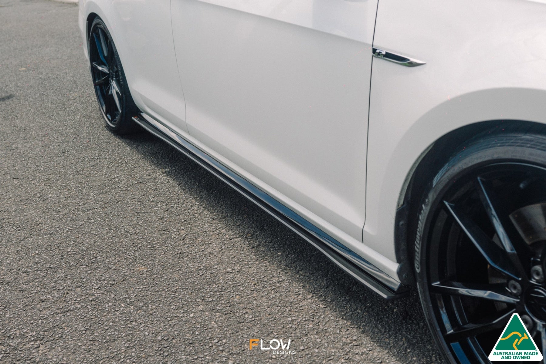 Flow Designs MK7.5 Golf R Wagon Side Skirt Splitters (Pair) - iilumolab