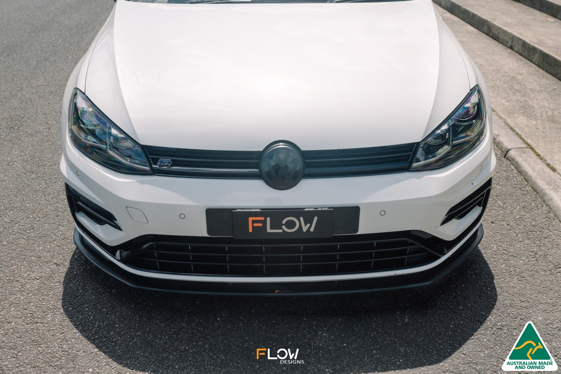 Flow Designs MK7.5 Golf R Wagon Front Lip Splitter - iilumolab