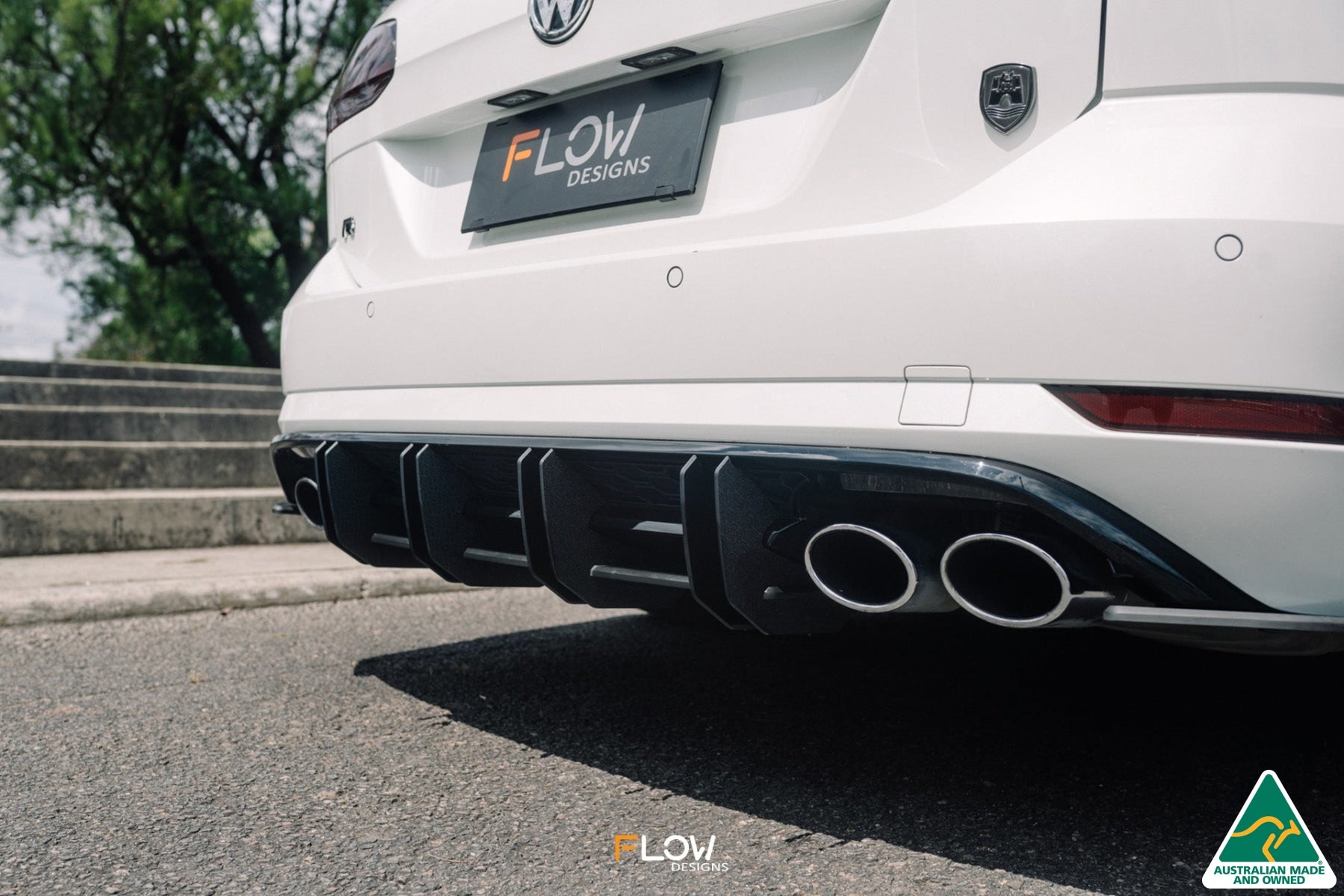 Flow Designs MK7.5 Golf R Wagon Flow-Lock Rear Diffuser - iilumolab