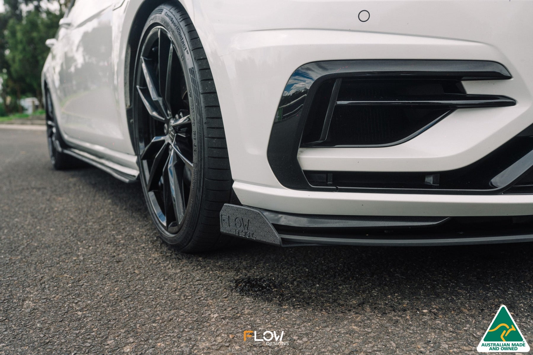 Flow Designs MK7.5 Golf R Wagon Front Lip Splitter Winglets (Pair) - iilumolab