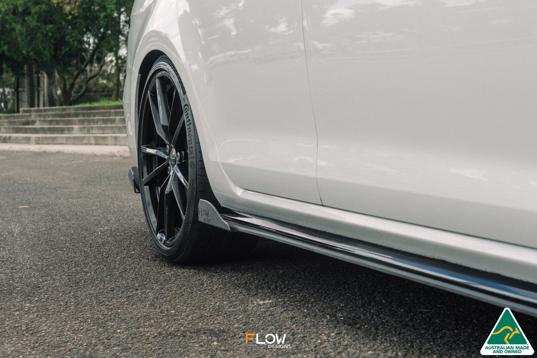 Flow Designs MK7.5 Golf R Wagon Side Skirt Splitter Winglets (Pair) - iilumolab