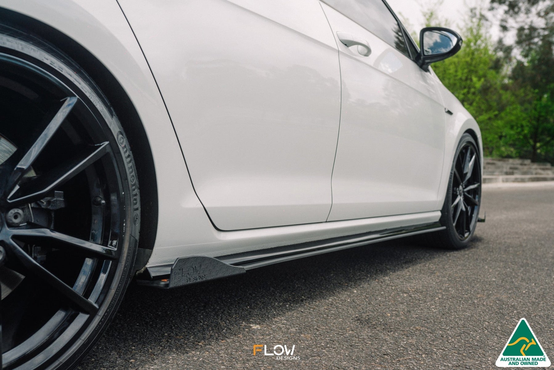 Flow Designs MK7.5 Golf R Wagon Side Skirt Splitters (Pair) - iilumolab