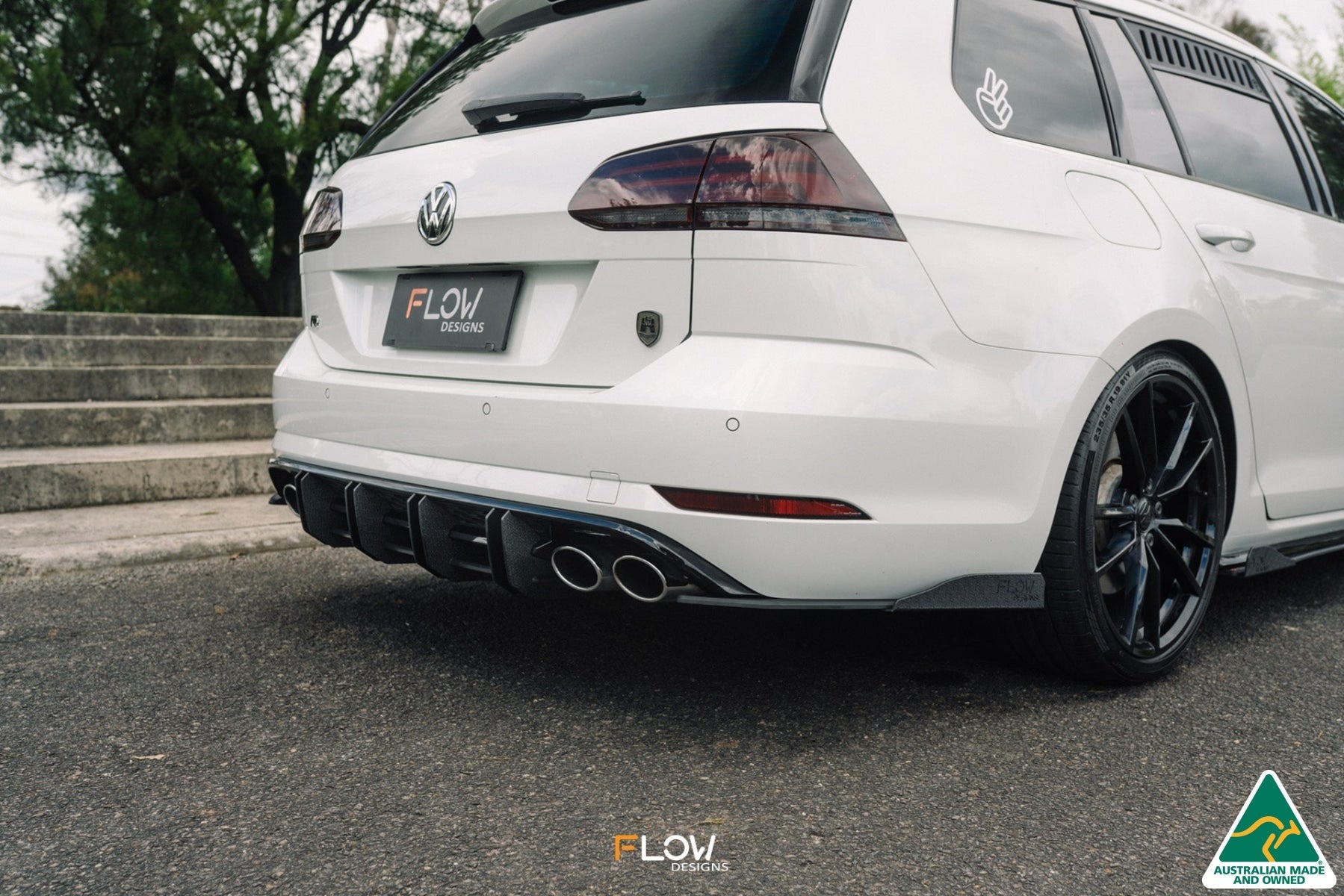 Flow Designs MK7.5 Golf R Wagon Rear Spat Winglets (Pair) - iilumolab