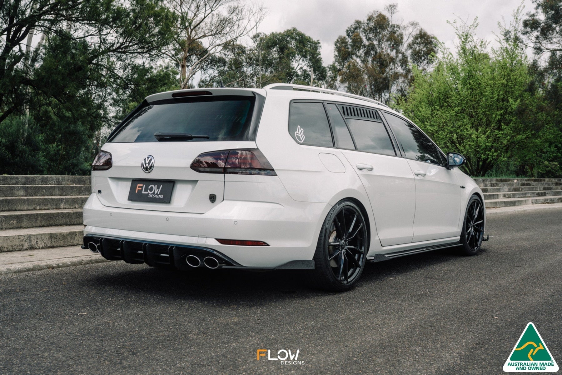 Flow Designs MK7.5 Golf R Wagon Rear Spat Winglets (Pair) - iilumolab
