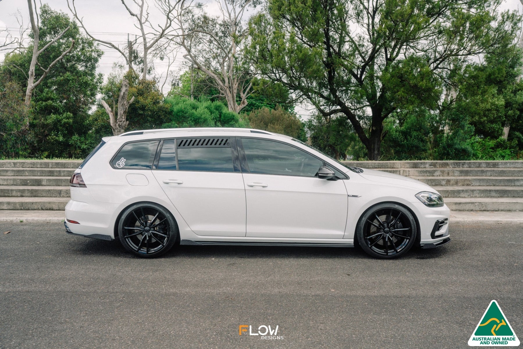 Flow Designs MK7.5 Golf R Wagon Side Skirt Splitters (Pair) - iilumolab