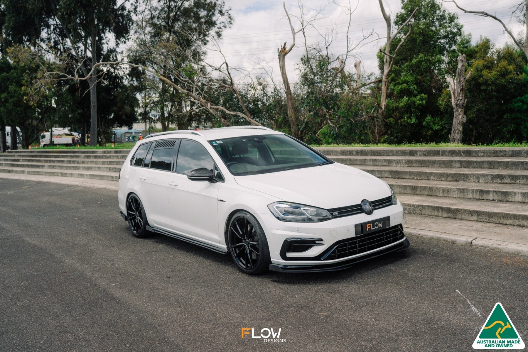 Flow Designs MK7.5 Golf R Wagon Front Lip Splitter Winglets (Pair) - iilumolab