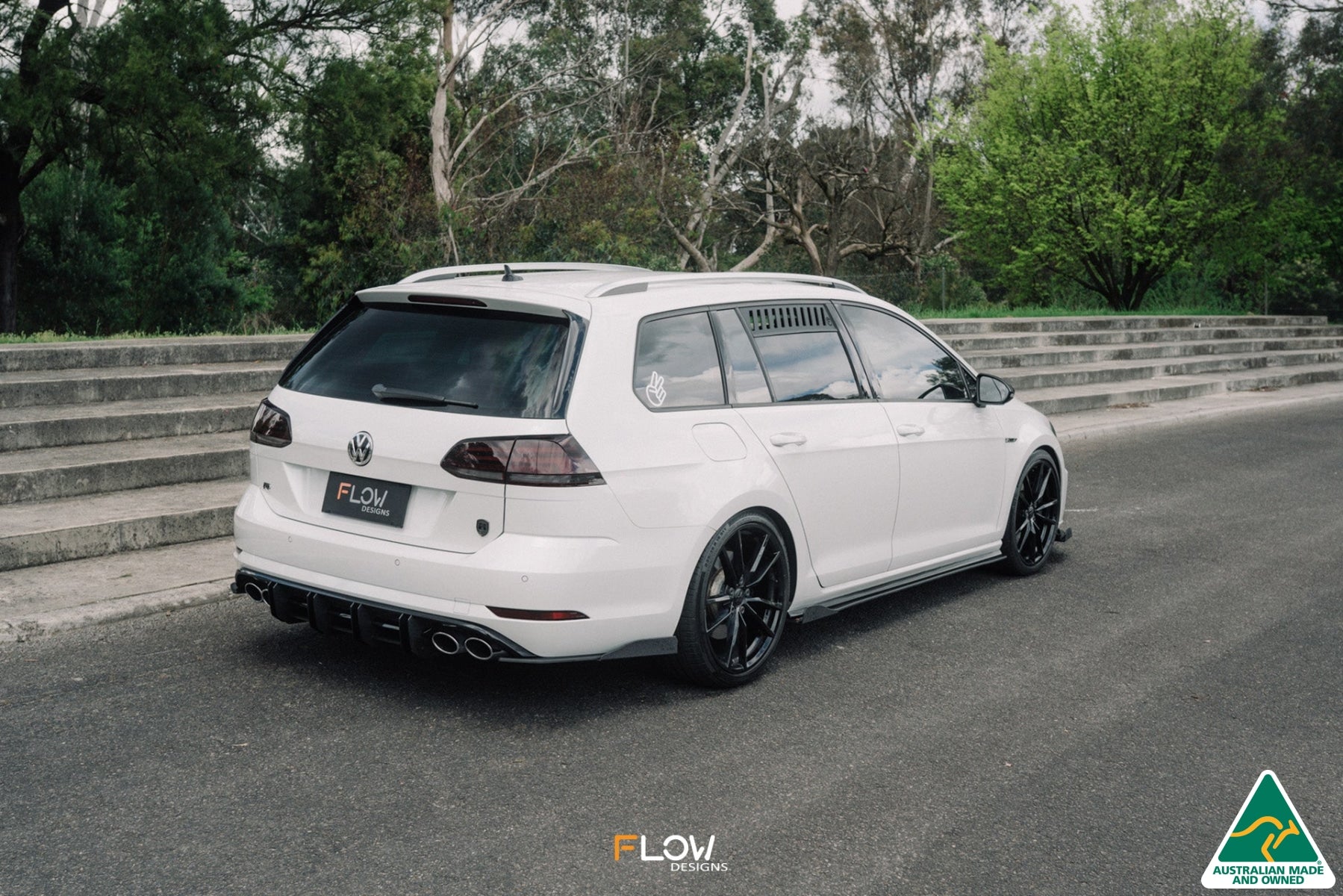 Flow Designs MK7.5 Golf R Wagon Flow-Lock Rear Diffuser - iilumolab