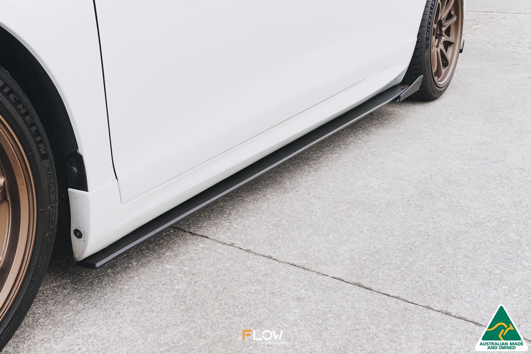 Flow Designs Scirocco R FL V3 Side Skirt Splitter Winglets (Pair) - iilumolab