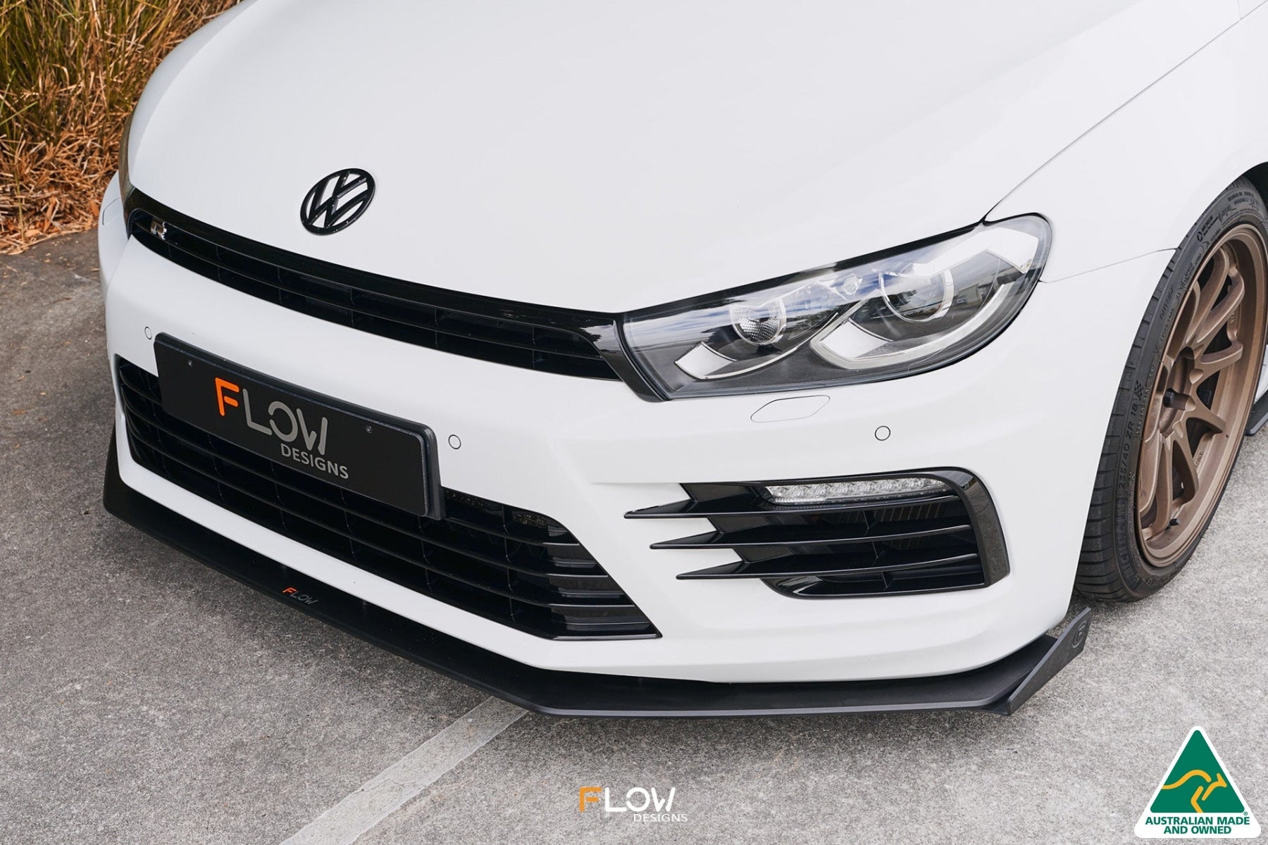 Flow Designs Scirocco R FL V3 Front Lip Splitter Winglets (Pair) - iilumolab
