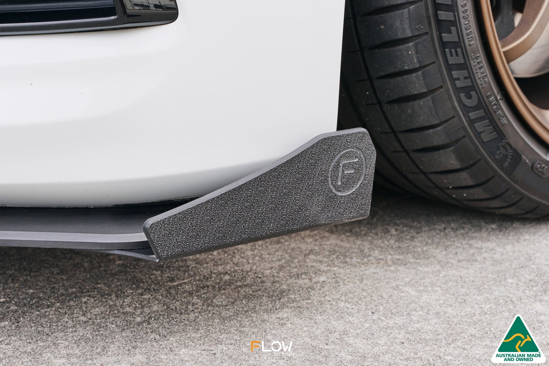 Flow Designs Scirocco R FL V3 Front Lip Splitter Winglets (Pair) - iilumolab